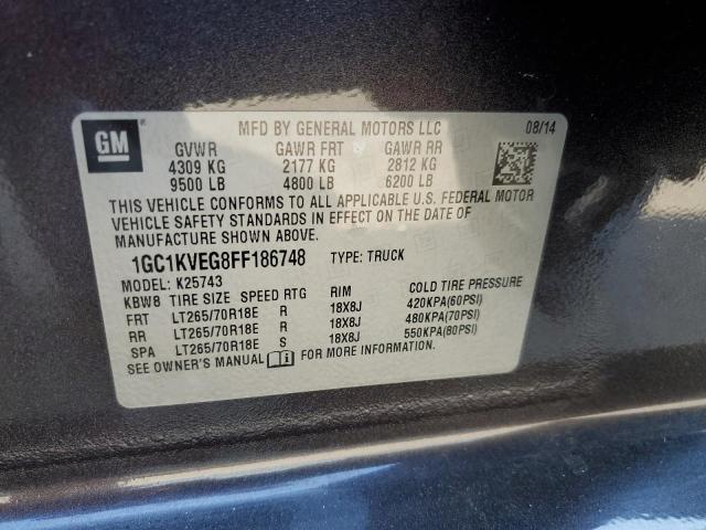 2015 CHEVROLET SILV2500 4 - 1GC1KVEG8FF186748