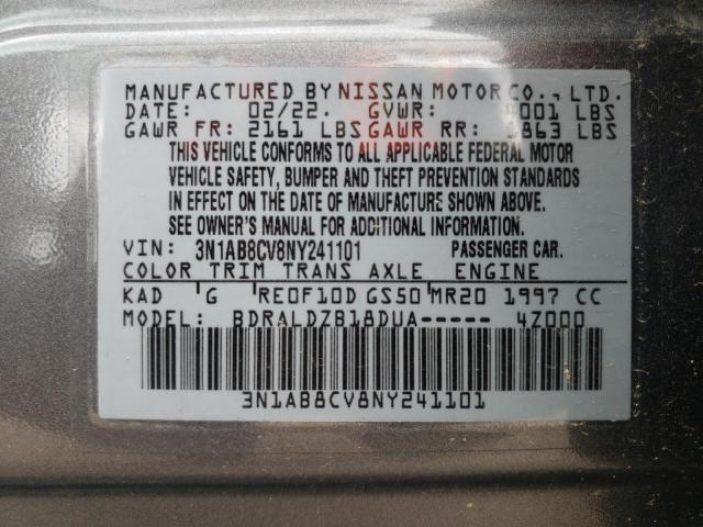 2022 NISSAN SENTRA SV - 3N1AB8CV8NY241101