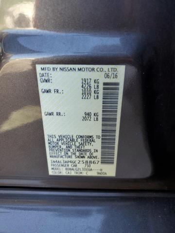 2016 NISSAN ALTIMA 2.5 - 1N4AL3AP4GC258867