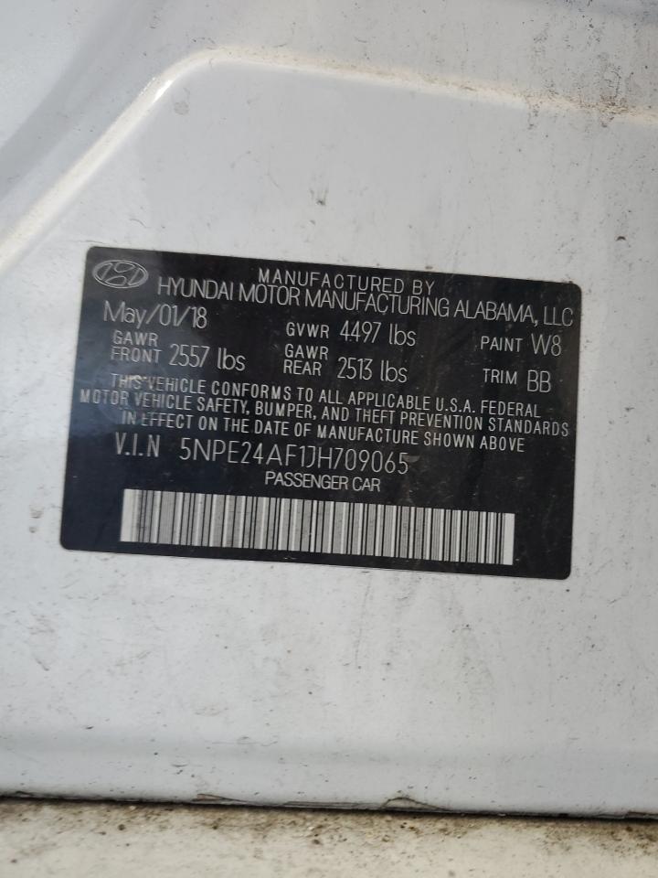 5NPE24AF1JH709065 2018 Hyundai Sonata Se