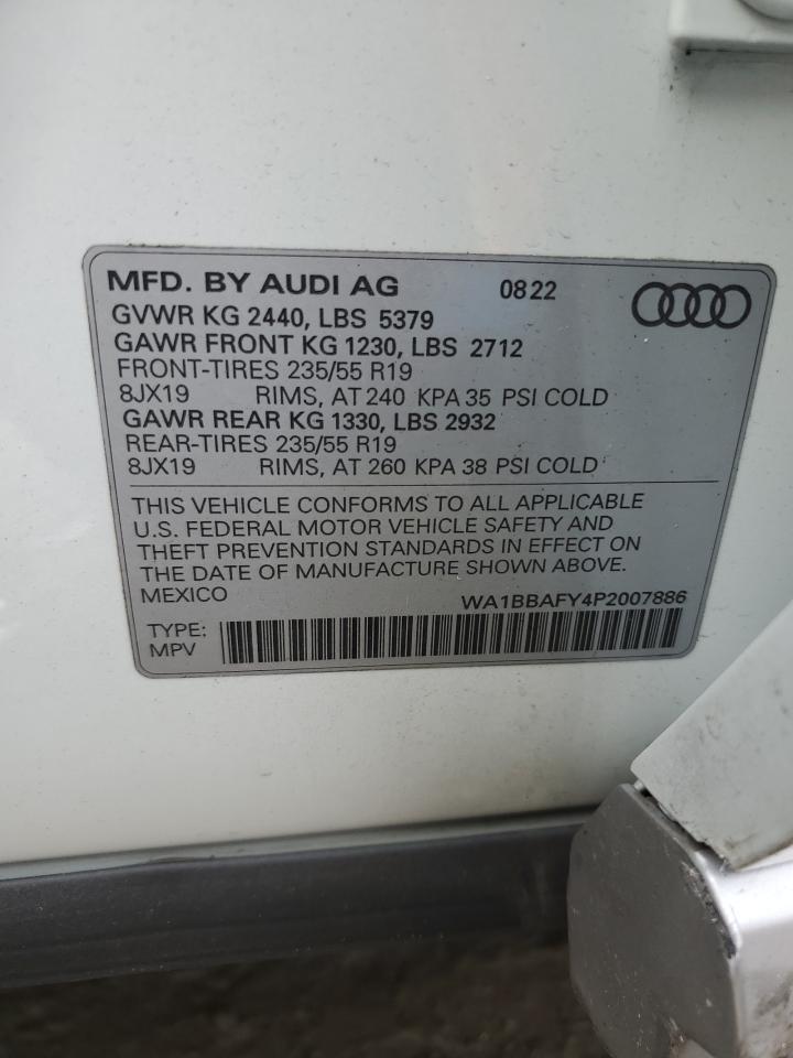 2023 Audi Q5 Premium Plus 40 vin: WA1BBAFY4P2007886