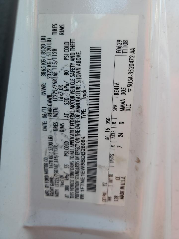 1FTNE1EW5BDB26084 2011 Ford Econoline E150 Van