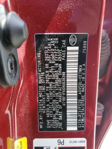 VIN 4T1BF1FK6HU638288 2017 Toyota Camry, LE no.12