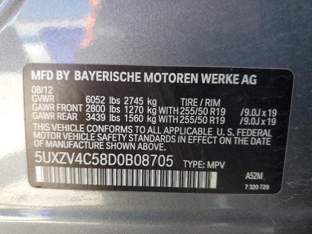 VIN 5UXZV4C58D0B08705 2013 BMW X5, Xdrive35I no.13