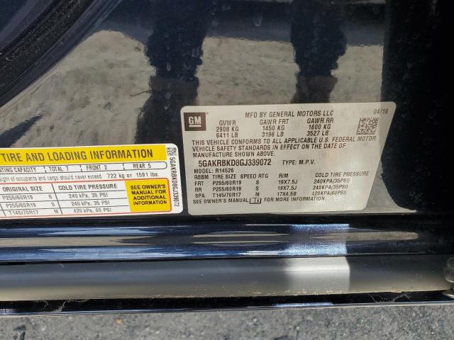 2016 Buick Enclave VIN: 5GAKRBKD8GJ339072 Lot: 62909124