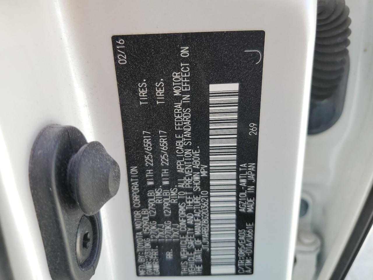 JTJYARBZ8G2036210 2016 Lexus Nx 200T Base