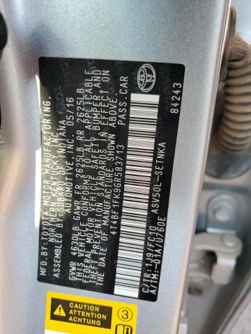 2016 TOYOTA CAMRY LE - 4T4BF1FK9GR583713