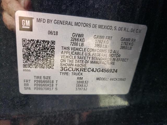 2018 CHEVROLET SLVRD 1500 3GCUKREC4JG456924