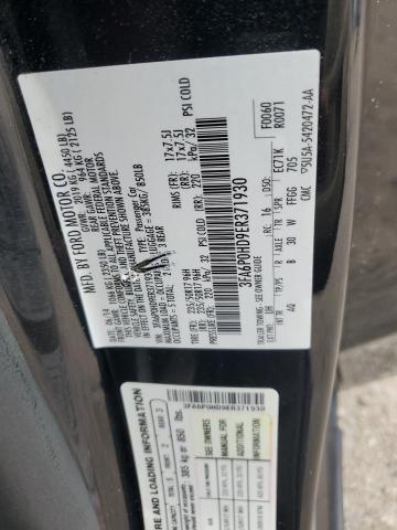 2014 Ford Fusion Se VIN: 3FA6P0HD9ER371930 Lot: 61292984