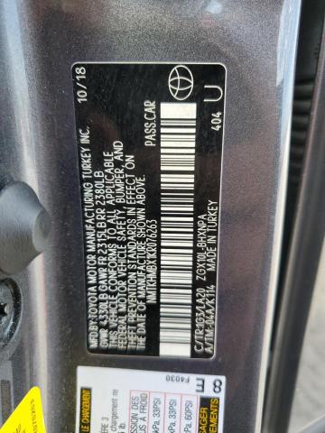 2019 TOYOTA C-HR XLE - NMTKHMBX1KR076263