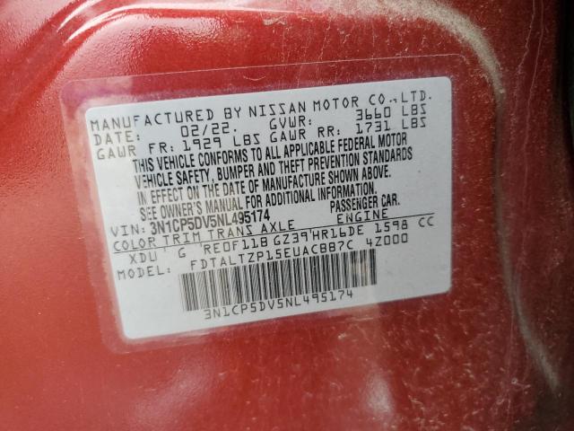 2022 NISSAN KICKS SR - 3N1CP5DV5NL495174