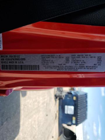 2021 JEEP WRANGLER U - 1C4HJXFN7MW512899