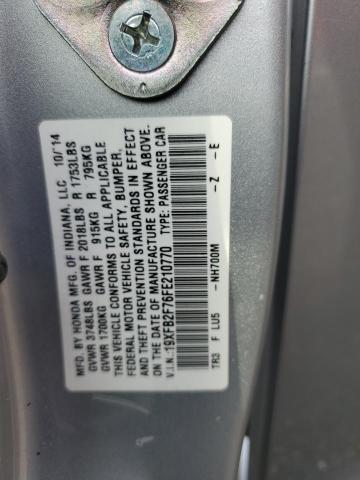 2015 HONDA CIVIC SE - 19XFB2F76FE210770
