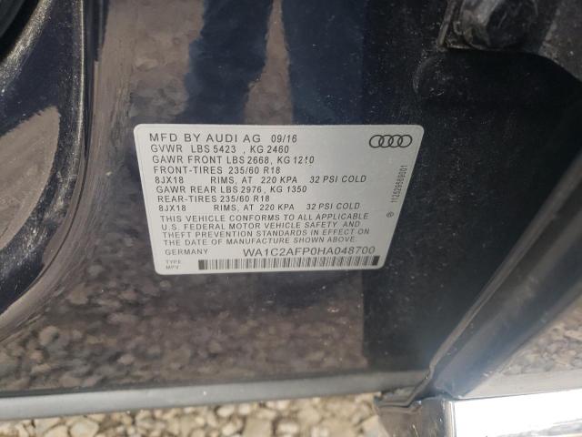 VIN WA1C2AFP0HA048700 2017 Audi Q5, Premium no.13