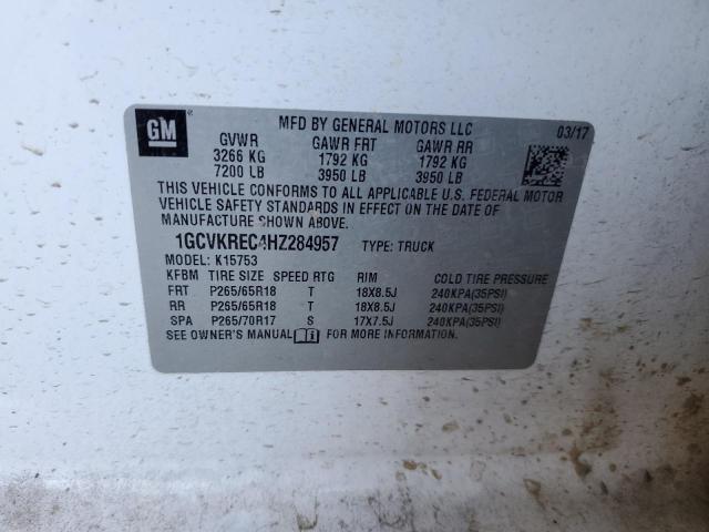 2017 CHEVROLET SILV1500 4 1GCVKREC4HZ284957