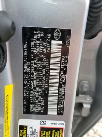 VIN 4T1B61HK9KU162669 2019 Toyota Camry, Xse no.13