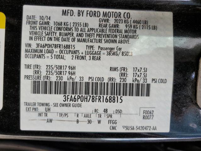 VIN 3FA6P0H78FR168815 2015 Ford Fusion, SE no.12