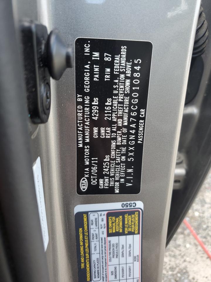 5XXGN4A76CG010845 2012 Kia Optima Ex