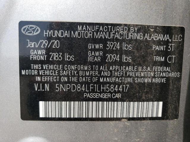 2020 HYUNDAI ELANTRA SE - 5NPD84LF1LH584417