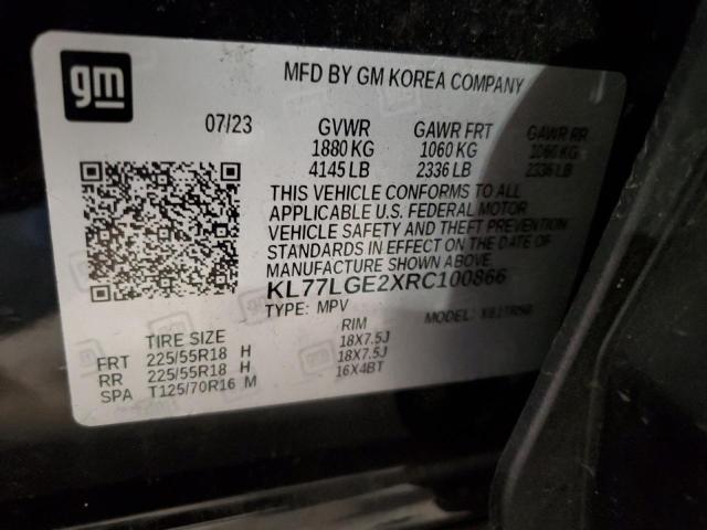 2024 CHEVROLET TRAX 1RS - KL77LGE2XRC100866