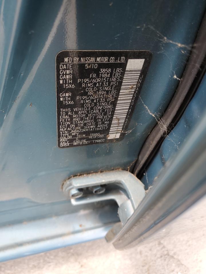 JN8AZ2KR1AT164217 2010 Nissan Cube Base