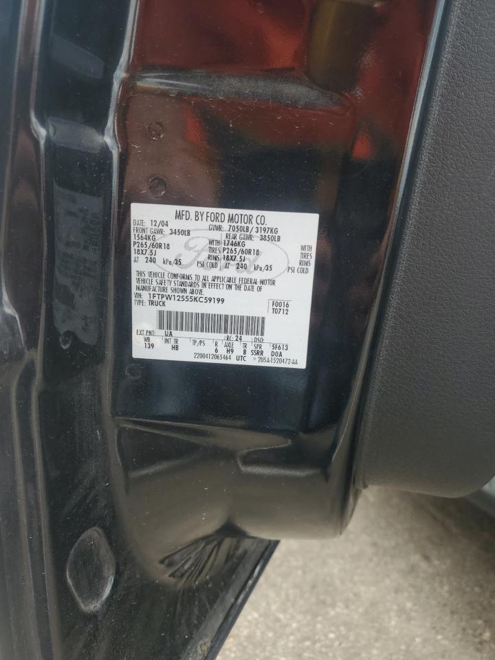 1FTPW12555KC59199 2005 Ford F150 Supercrew