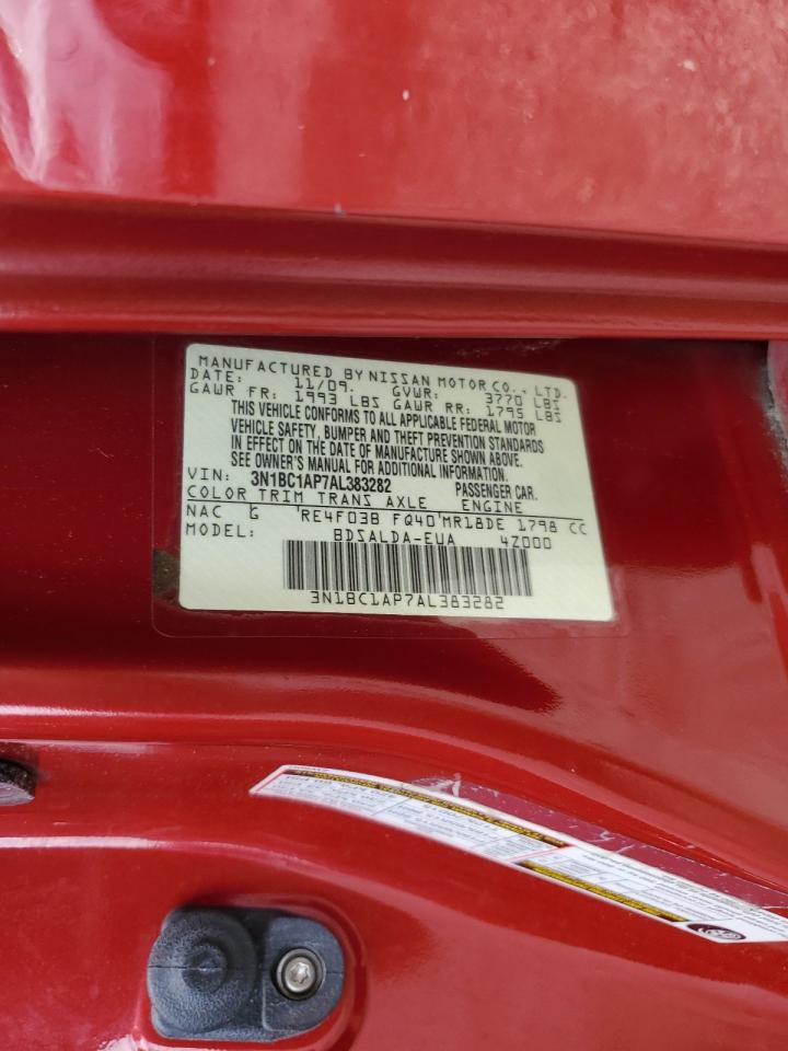 3N1BC1AP7AL383282 2010 Nissan Versa S