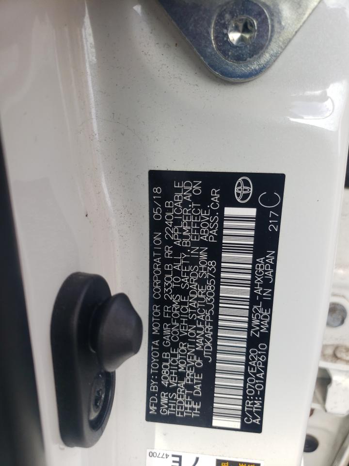 JTDKARFP5J3085738 2018 Toyota Prius Prime