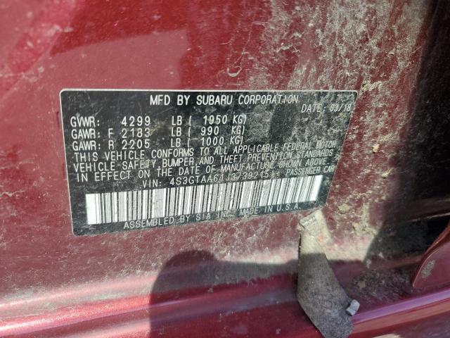 2018 SUBARU IMPREZA - 4S3GTAA61J3739215