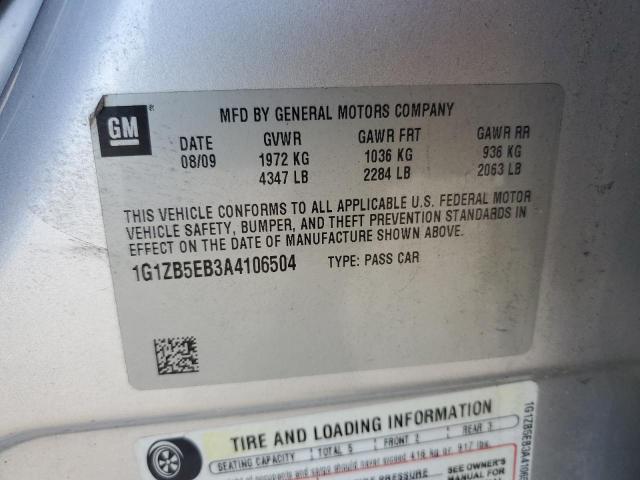 2010 Chevrolet Malibu Ls VIN: 1G1ZB5EB3A4106504 Lot: 60656954