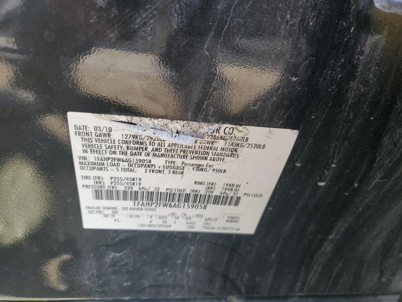 1FAHP2FW6AG159058 2010 Ford Taurus Limited