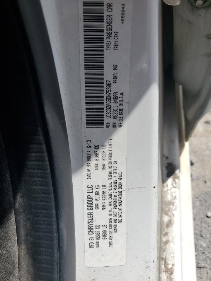 1C3CDZAG5DN753067 2013 Dodge Avenger Se