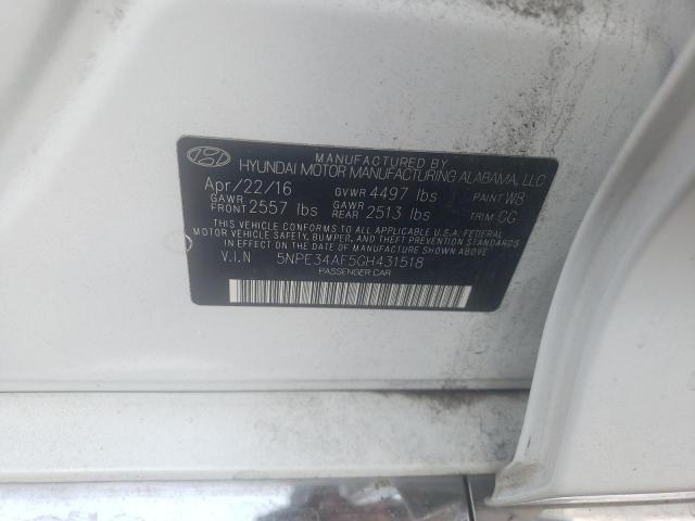 2016 HYUNDAI SONATA SPO - 5NPE34AF5GH431518