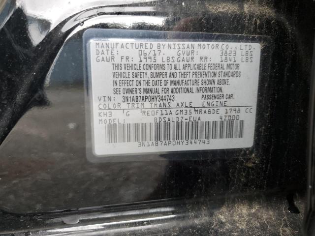2017 NISSAN SENTRA S - 3N1AB7AP0HY344743
