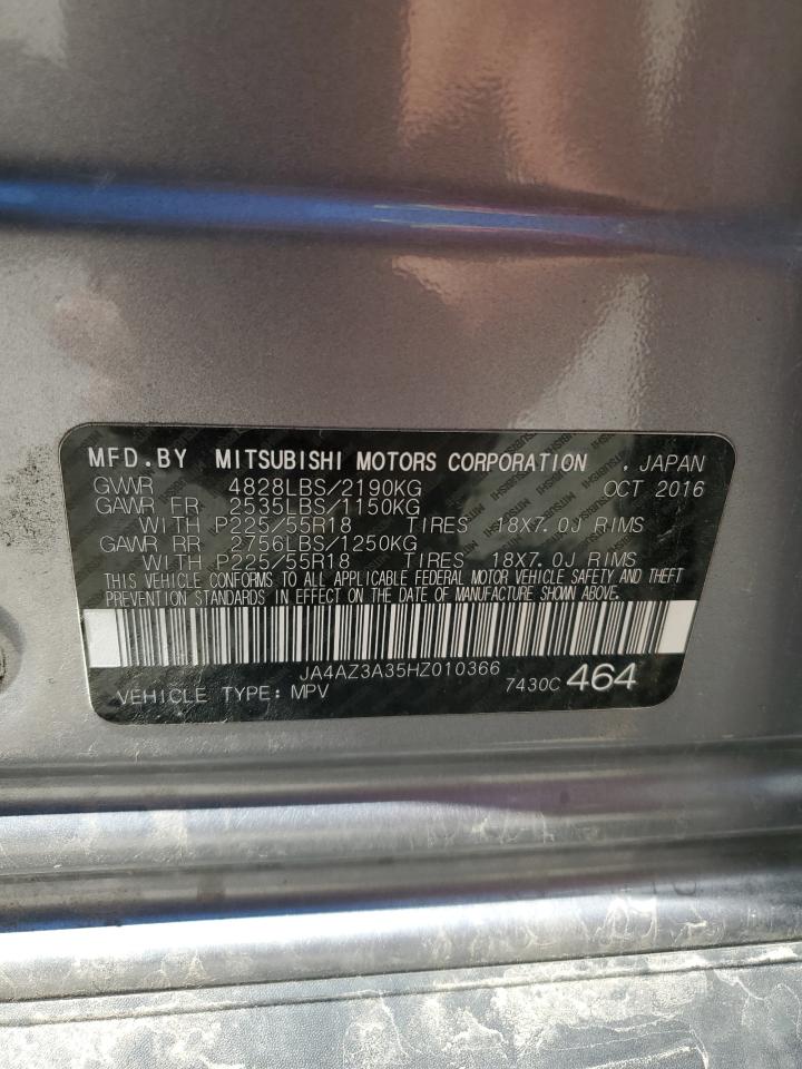 JA4AZ3A35HZ010366 2017 Mitsubishi Outlander Se