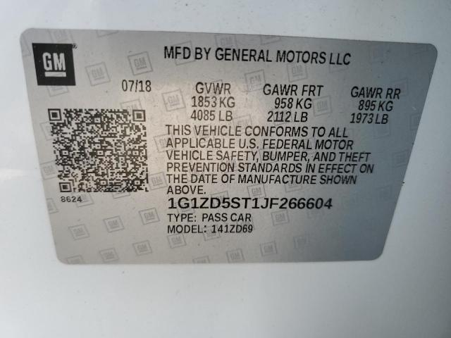 2018 CHEVROLET MALIBU LT - 1G1ZD5ST1JF266604