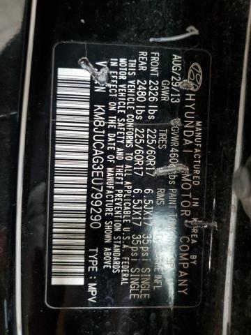 2014 Hyundai Tucson Gls VIN: KM8JUCAG3EU799290 Lot: 62279454