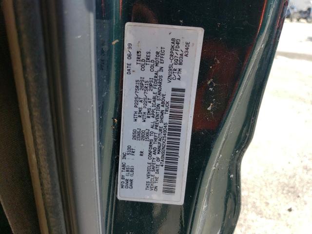 1999 Toyota Tacoma Xtracab Prerunner VIN: 4TASN92N2XZ549045 Lot: 61622134