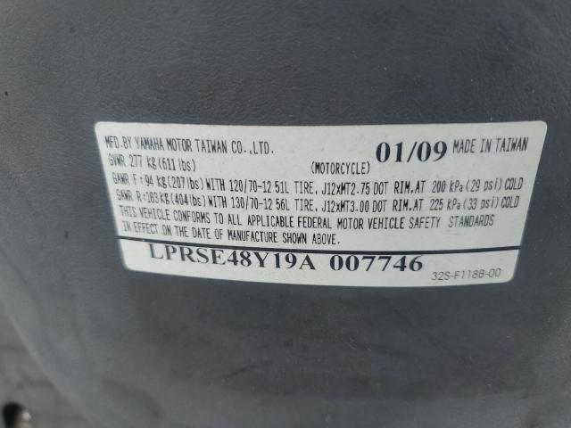 2009 YAMAHA YW125 LPRSE48Y19A007746