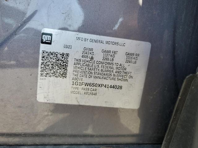 2023 Chevrolet Bolt Ev 1Lt VIN: 1G1FW6S0XP4144028 Lot: 62064464