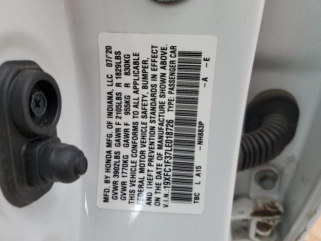 2020 HONDA CIVIC EX - 19XFC1F37LE018726