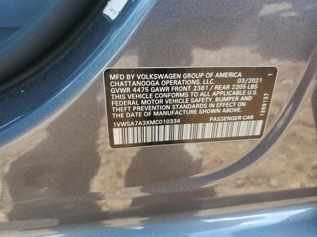 2021 VOLKSWAGEN 25606 1VWSA7A3XMC010334