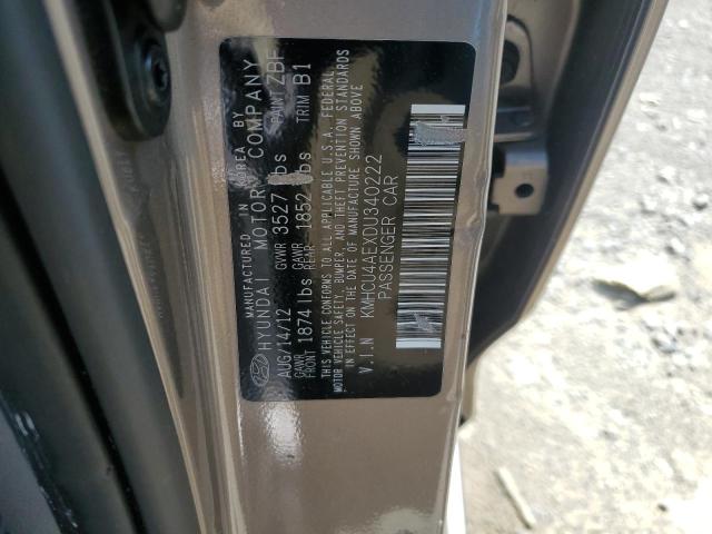 2013 Hyundai Accent Gls VIN: KMHCU4AEXDU340222 Lot: 62006474