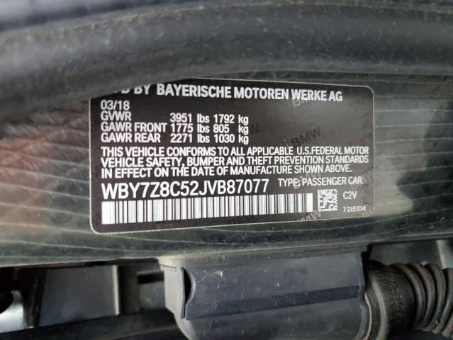 VIN WBY7Z8C52JVB87077 2018 BMW I3, S Rex no.12