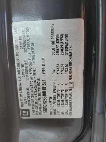 2008 Hummer H2 VIN: 5GRGN23848H101521 Lot: 61298064