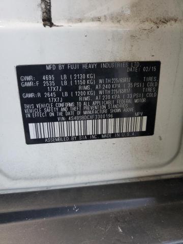 2015 SUBARU OUTBACK 2. - 4S4BSBDCXF3300196