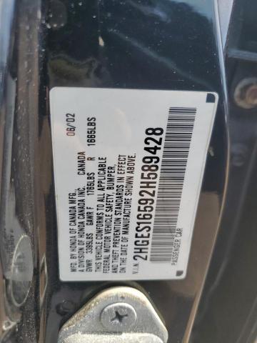 2HGES16592H589428 2002 Honda Civic Lx