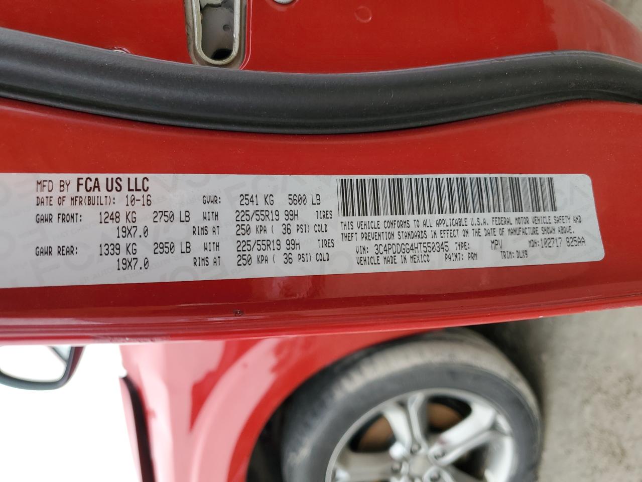 3C4PDDGG4HT550345 2017 Dodge Journey Crossroad