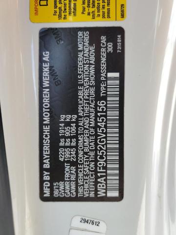 VIN WBA1F9C52GV545156 2016 BMW 2 SERIES no.12