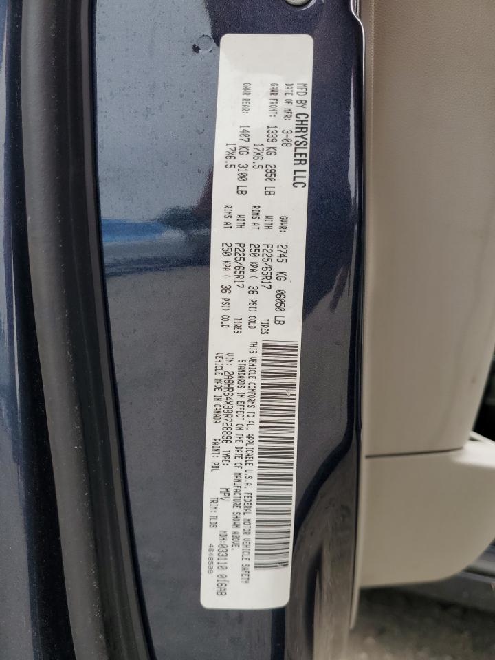 2A8HR64X98R728896 2008 Chrysler Town & Country Limited